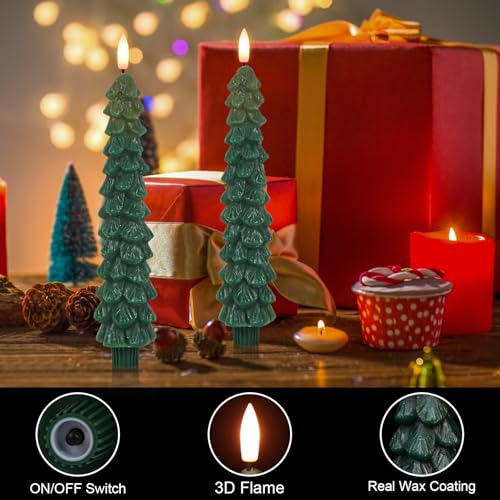 Velas LED para árbol de Navidad con mando Eldnacele 4 unidades 5