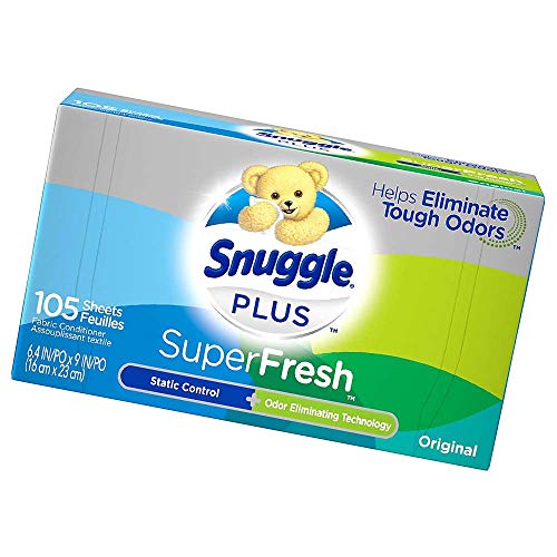 Fabric Softener, Dryer Sheets (with Static Control and Odor Eliminating Technology), 105 Count