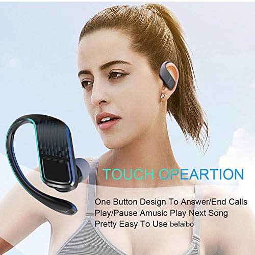 Andoer TWS LED Display BT Fone de ouvido sem fio Fone de ouvido estéreo esportivo à prova d'água Fo