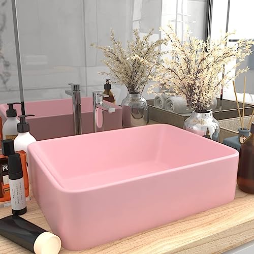 Lavabo rectangular de 41 cm con desagüe estándar de 4.5 cm 2