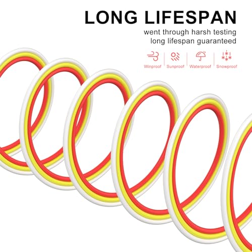 Image of PAUTIX 65.6ft /20M Extension Cable Wire Cord,22AWG 3-pin Wire Cord for Single Color LED Strip Lights,COB /2835 Tape Lights,5V 12V 24V Low Voltage Extension,Red,Yellow,White (Pack of 2)