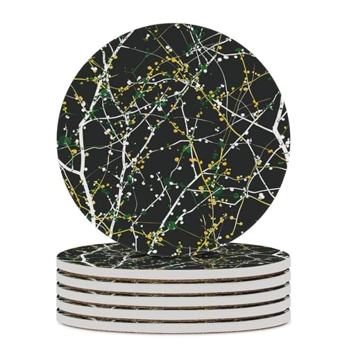 Dessous de verre avec coussinets en liège anti-rayures pour table - 2