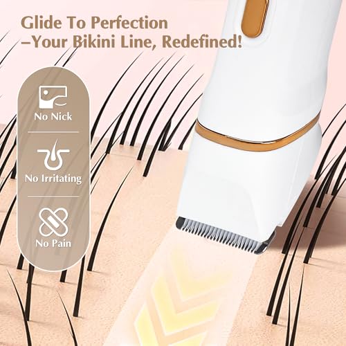 Bikini Trimmer Facial Hair Removal for Women Waterproof Electric Razor - image 3