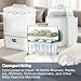 xcivi 40 Count Descaling Tablets Descales Compatible with Momcozy, Baby Brezza Bottle Washer, Descaling Tablets for Milk & Limescale Removal, Effective for GROWNSY Bottle Washer, Warmer, Sterilizer