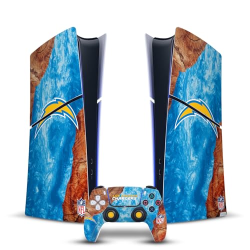 Autocollant Los Angeles Chargers PS5 Slim Digital vinyle de jeu NFL et manette
