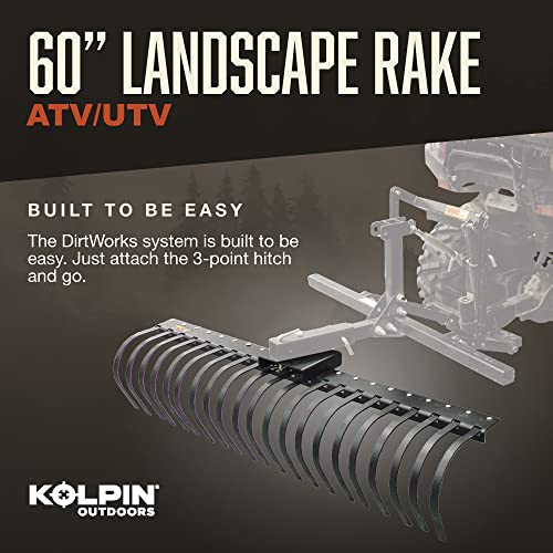 Kolpin 60-Inch Landscape Rake - Lsr60, Black #TOP1