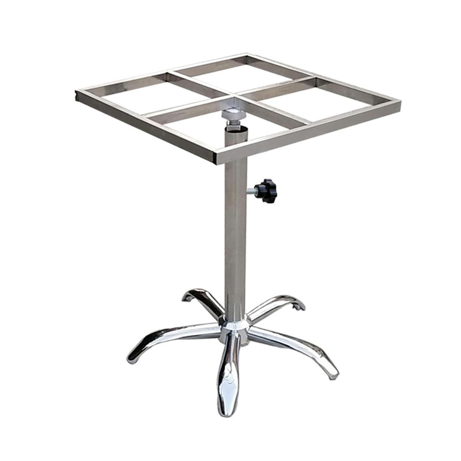 Rastrelliera per Vernice Girevole con Ruote, Supporto per Vernice Regolabile in Altezza, Tavolo per Verniciatura a Spruzzo per Porte E Carrozzeria Del, come descritto, Quadrato 500mmx500mm