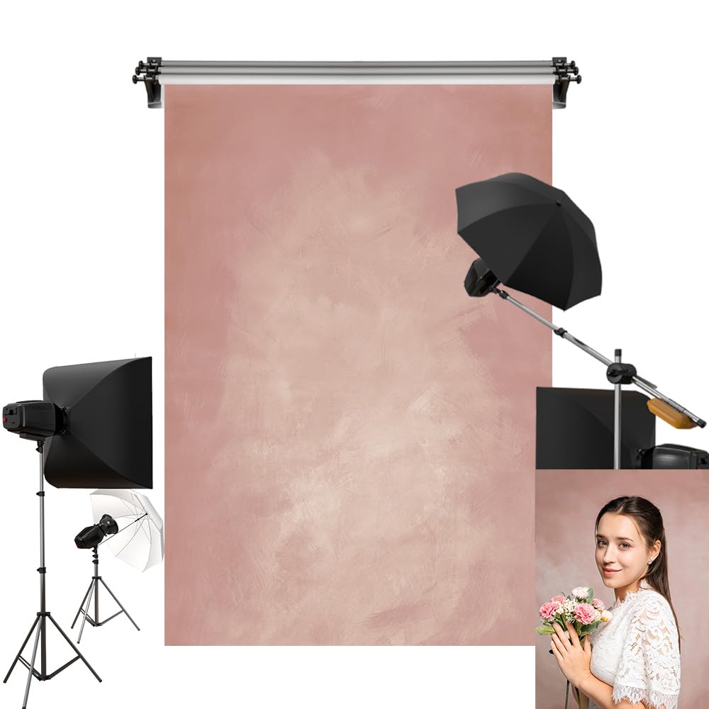 Amazon | Kate 1.5x2.2m ピンク 背景布 ビンテージピンク 背景