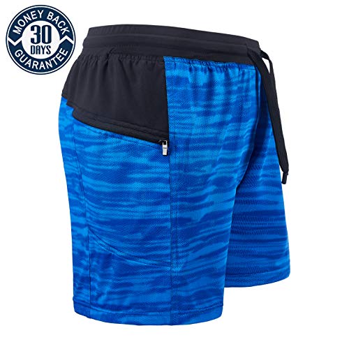 Buy LAIWANG Mens Running Shorts 7 inch Quick Dry Workout Running or Gym