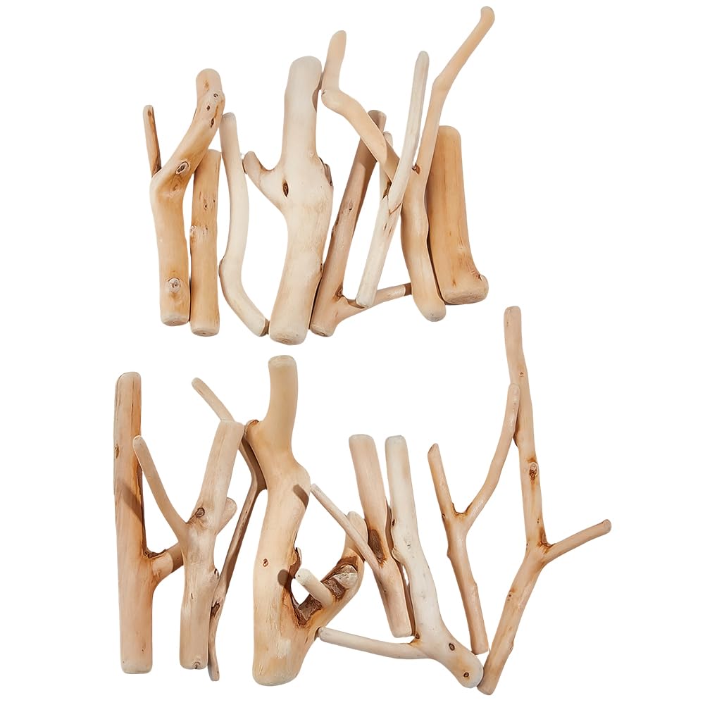 GORGECRAFT 130G Natural Driftwood Branches Reptiles Habitats Betta Trunk Fish Tank Aquarium Plant Stump 10.5 to 16cm Assorted Wood Branch Decoration for Ornament Landscaping DIY Craft