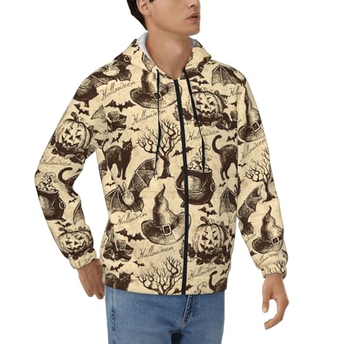 Sweat à capuche zippé homme manches longues et veste casual EdWal