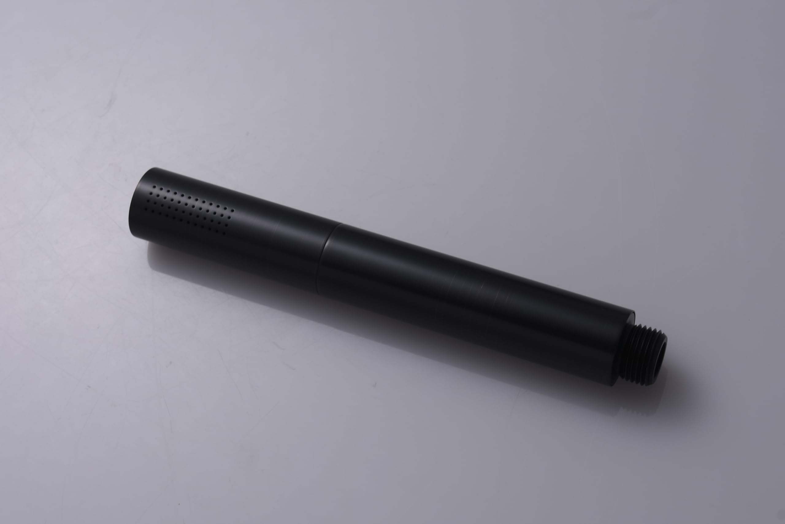AYIVG Cabezal de ducha de mano de metal con manguera de acero inoxidable de 59 pulgadas, 2 en 1, ducha de mano de alta presión, color negro mate
