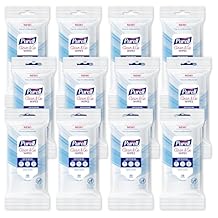 PURELL Clean & Go Cleaning Wipes, Skin and Surface, Fresh Scent, 20 Count Travel Pack Pack of 12, 9269-12-CMR