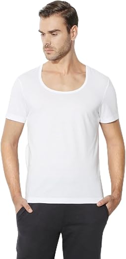 Van Heusen Men Regular Fit Vest 100% Combed Cotton Pack of 1 - Anti Bacterial, Quick Dry, Label Free