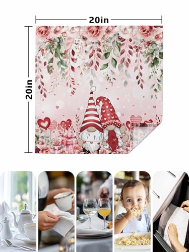 Servilletas de Tela Valentine's Day Set x4 50.5x50.5 cm miniatura 7