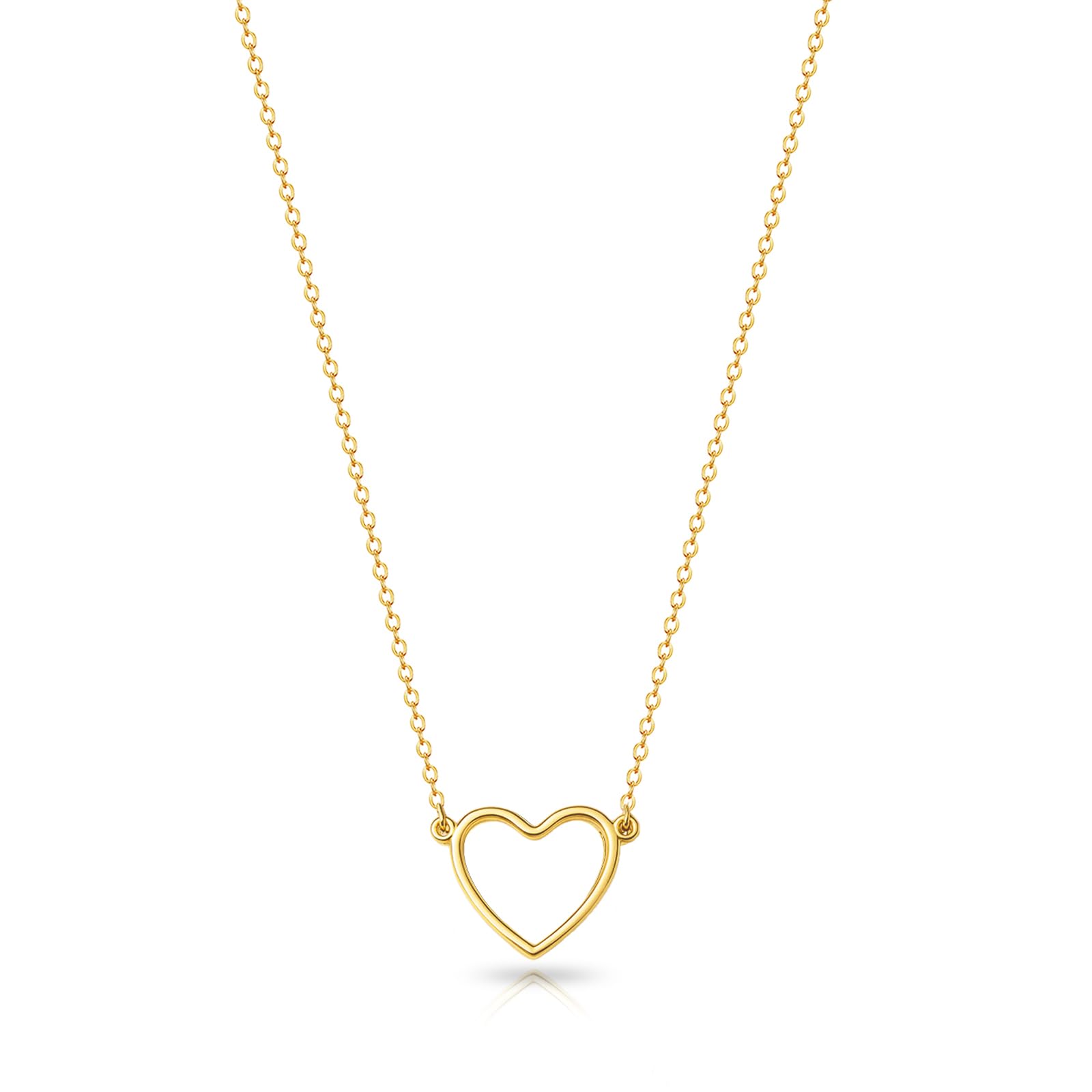 Sponsored Ad - Cute Heart Necklace 18k Gold/Silver Plated Tiny Heart Pendant Choker Necklaces Gold Love Heart Chain Necklace for Women Dainty Gold Jewelry Valentines Day Gifts for Women Girls Teen Girls