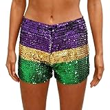 Short extensible confortable pour la danse et le plaisir : fabriqué à partir d'un tissu doux et extensible recouvert de paillettes. Ils s'adaptent parfaitement mais bougent avec vous, de sorte que vous pouvez danser, marcher et profiter de votre nuit sans vous sentir limité ou inconfortable.