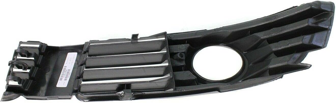 DAT AUTO PARTS Front Right Passenger Side Fog Light Bezel Grille Bumper Insert Replacement for 2001-2005 Volkswagen Passat Black Textured Durable Plastic VW1039105 3B0853666LB41