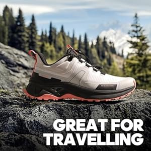 NORTIV 8 Dames Quick Laces Wandelschoenen Lichtgewicht Wandelen Outdoor Trekking Trails Camping Casual Sneakers, Kaki, 41 EU