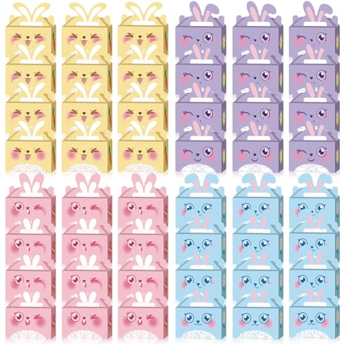 Boîtes à friandises de Pâques pour enfants : lot de 48 contenants fête de classe et école