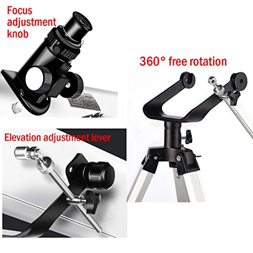 Telescopio Astronómico YXCKG 114mm con trípode ajustable miniatura 5