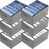 Nicunom 6 Pack Wardrobe Clothes Organizer, 6 Grids...