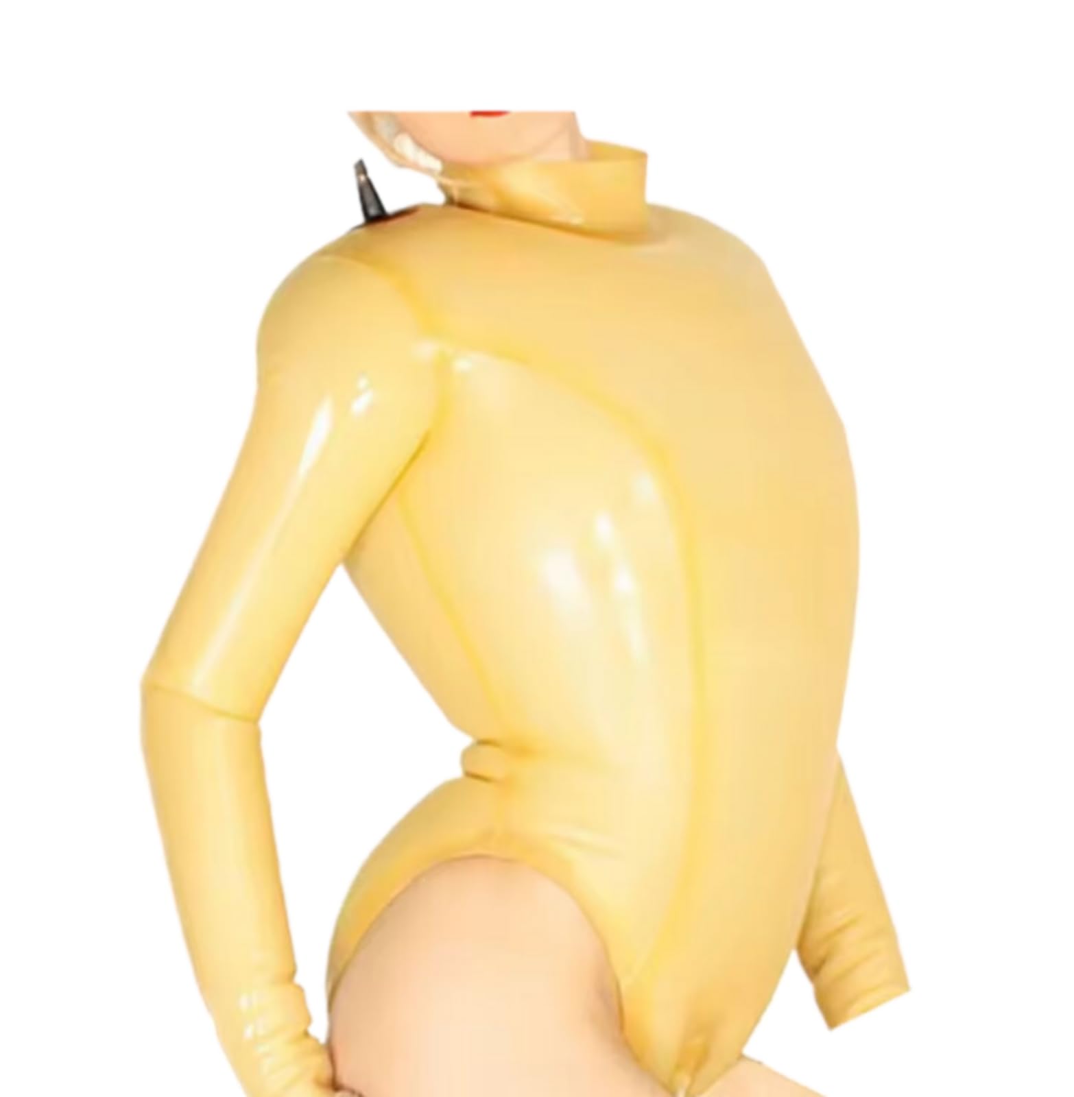 Aufblasbare Latex Badeanzug Reißverschlüsse Gummi Körper Anzug Catsuit Bodysuit
