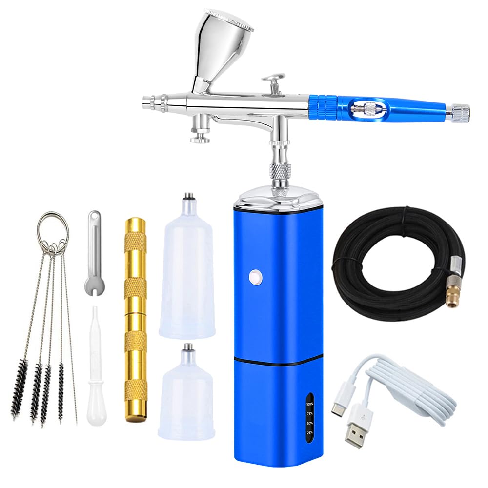 Akumulator bezprzewodowy Mini Air Brush narzędzie do dekoracji ciast malowanie dekorowanie zestawów kompresorów opalania Precyzja Wysiłku Równomierny Strumień(F)