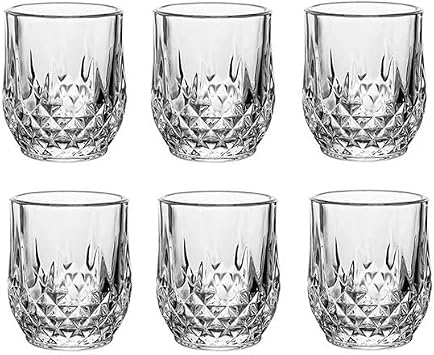 Crystal Glasses 6pcsTransparent Glass Cup85ml