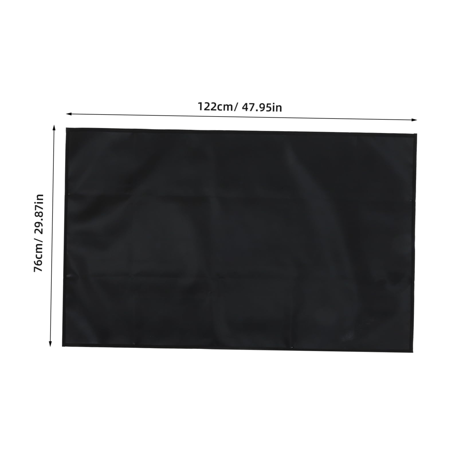 Yardwe Alfombra Protectora para Parrilla 48x30 Pulgadas, Doble Cara | Alfombrillas Debajo Parrilla Negra Resistente al Fuego para Parrillas de 22 y 17 Pulgadas Ninja Outdoor Woodfire