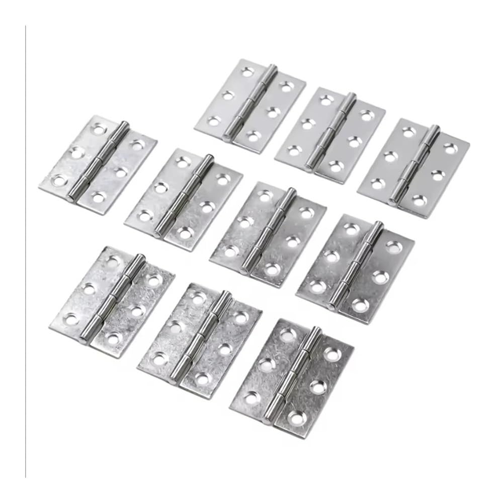 Stainless Steel Flat Butt Hinges Plain for Wooden Cabinets Storage Boxes