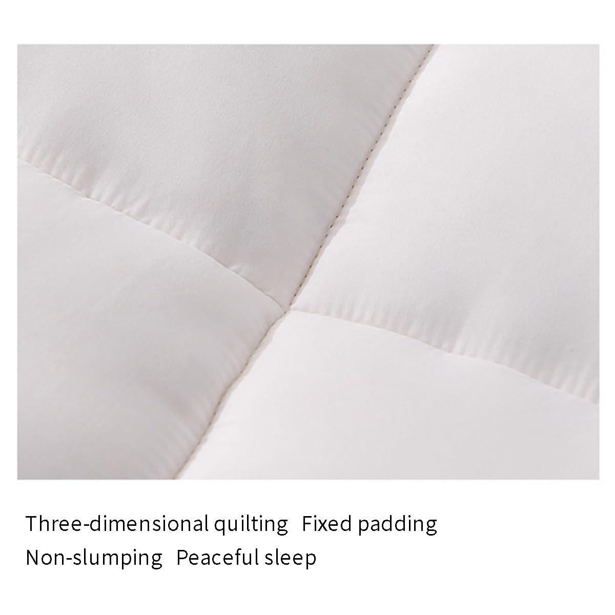 Cubrecolchón extra grueso tamaño King de 180 x 200 cm, fibra de soja natural, transpirable, color verde suave, máxima comodidad para una experiencia de sueño reparadora