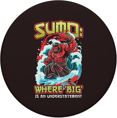 Miniatura 3 de Sumo Where Big is an Understatement Sumo Wrestlers PopSockets Swappable PopGrip