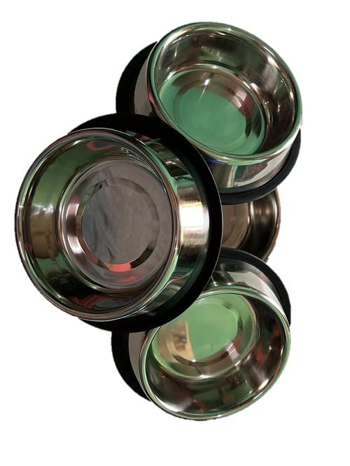 PETHUB Stainless Steel Plain Bowl for Dogs, Cats & Any Pets I Non-Skid Rubber Bottom Food/Water Bowl Quality Dog Bowl 400ML Silver Set of 4 (B0BD7R8W2Q) Amazon Price History, Amazon Price Tracker