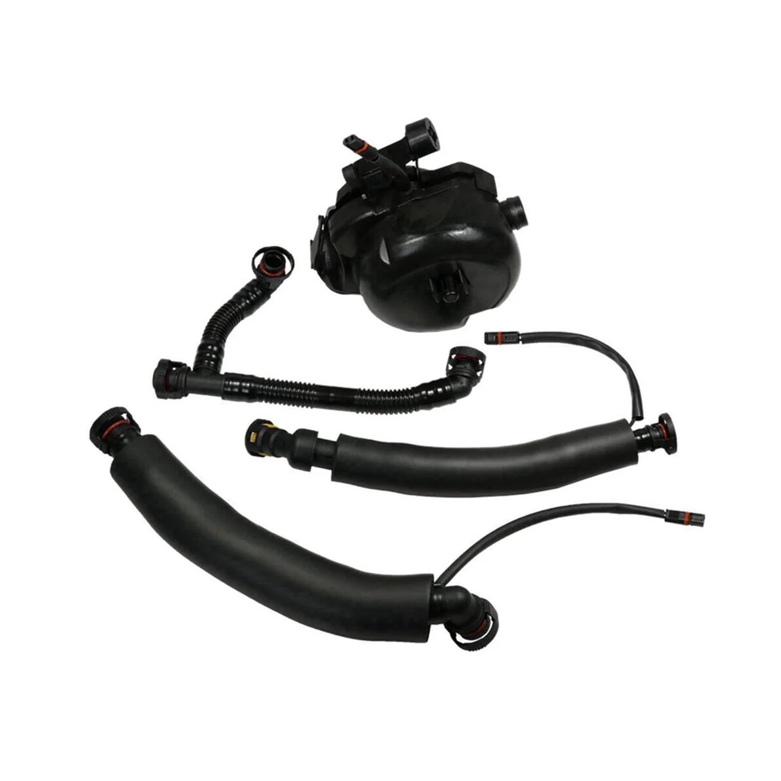 Engine Oil Separator Car Crankcase Breather Hoses & Oil Separator Kit Fit for BMW E61 E91 E60 E90 11617531423.