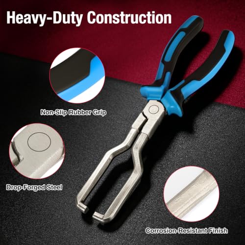 Image of BETOOLL 16PCS Hose Clamp Pliers Set, Automotive Hose Clamp Removal Tool, Long Reach Flexible Wire Tools for Radiator, Heater, Coolant & Water Hoses