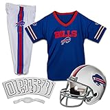 Franklin Sports Buffalo Bills Kids NFL Uniform Set - Youth NFL Team Jersey, Helmet, Pants + Apparel Costume - Official NFL Gear -Youth Medium