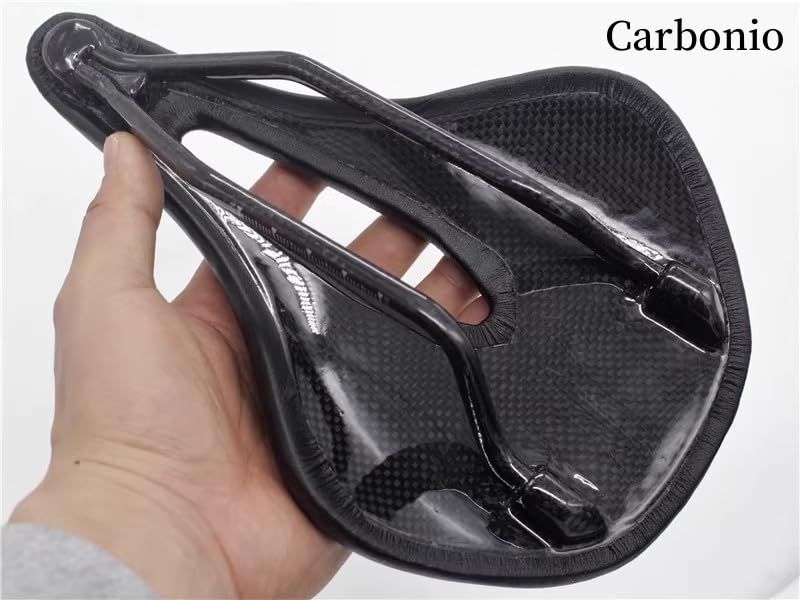 TentHome Sella MTB Antiprostata, Sella Carbonio Bici da Corsa Comoda per Uomo Donna, Sellino per Cyclette Antiprostata Gel, Ammortizzata