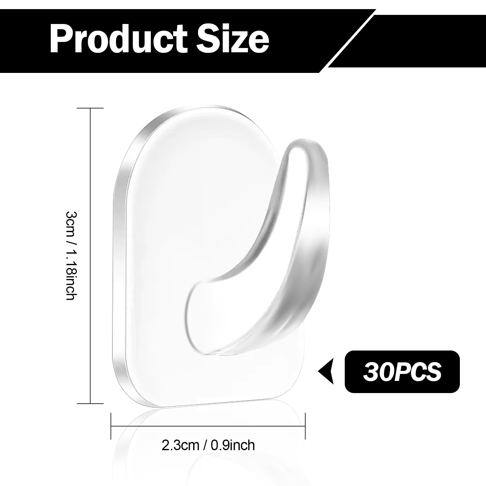 10 paia di ganci da parete adesivi bifacciali, ganci trasparenti resistenti, ventosa, supporto da parete per cucina e bagno – acquista a prezzi convenienti sul marketplace