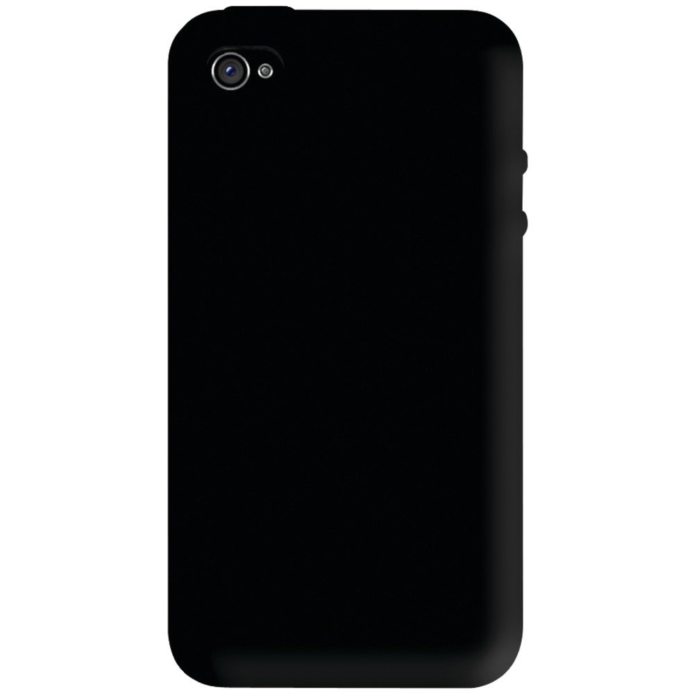 iEssentials IPH4-SC-BK iPhone 4 Skin Case - 1 Pack - Retail Packaging - Black