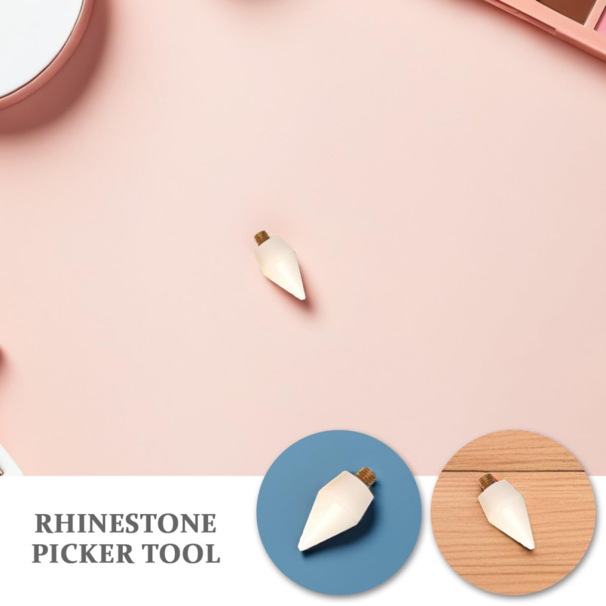 Nail Dotting Pen Replacement Wax Head Tips Multiple Sizes Compatibility for 15pcs Rhinestone Picker Tool, Metal and Wax Material, Easy Cleaning DIY and Professional Nail Art