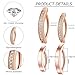 supsiah 14G Clicker Belly Button Ring close-match Surgical Steel Belly Button Rings Belly Barbell Piercing Navel Barbell Body Jewelry 2PCS (4pcs Rose gold)