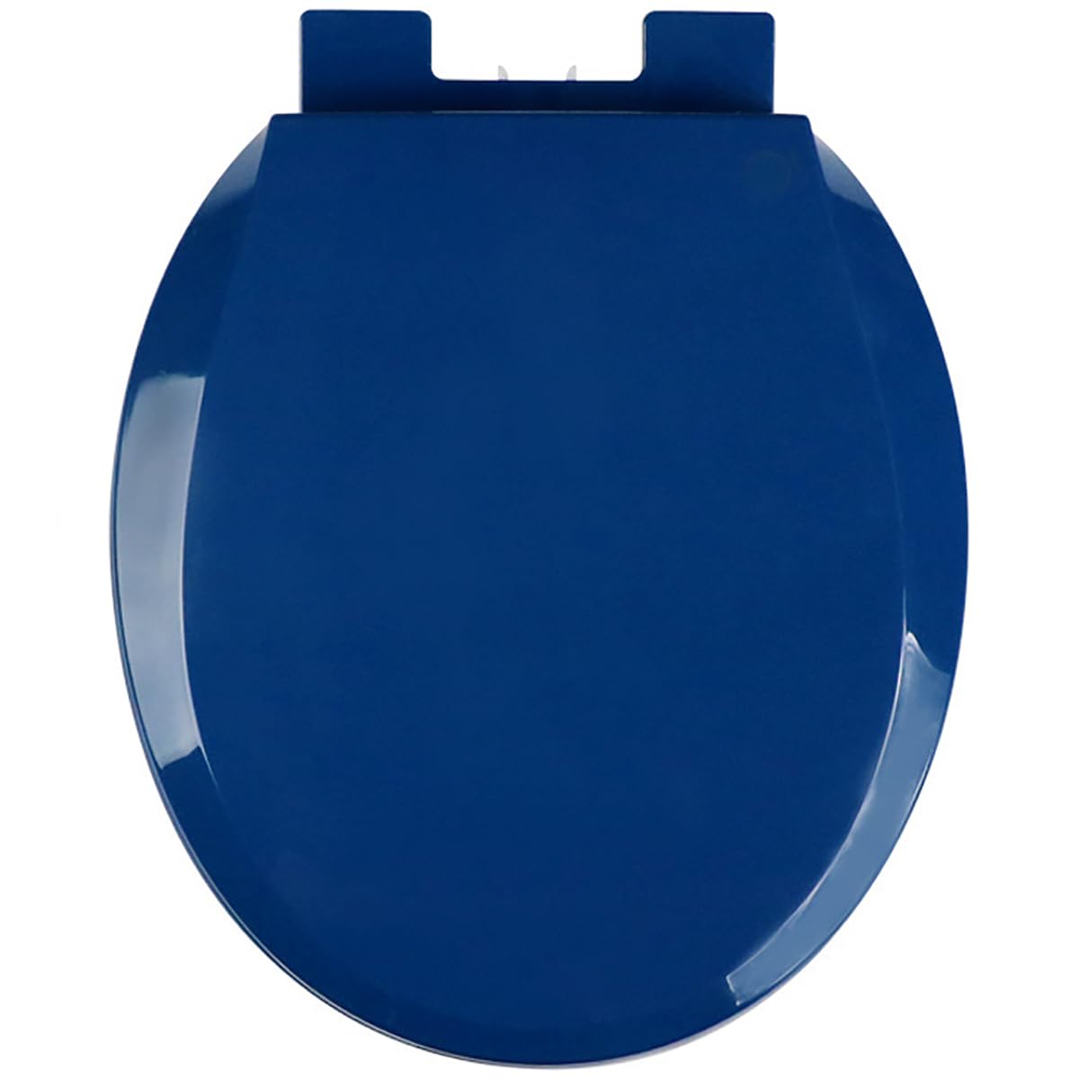 Ldhsjh Navy Blue Quiet Toilet Seat, Easy Install Durable Pp Material, Adjustable, Lightweight, Portable, User-Friendly, Compact, Round, Slow, Close, Slamming