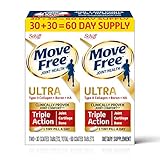 Collagen Joint Support Supplement With Type II Collagen Boron & HA, Move Free Ultra Triple Action Tablets For Men & Women (60cnt value pack box), Clinically Proven Joint Comfort In 1 Tiny Pill A Day