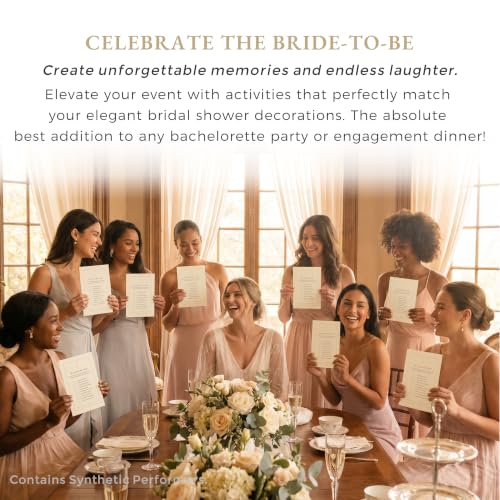 Diakos 5-in-1 Champagne Gold Bridal Shower Games Set for 30 Guests by Diakos - Used condition - Image 9