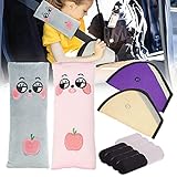 Mengger 12Pcs Gurtpolster Kinder Auto Schlafkissen Nackenstütze auto sicherheitsgurt kinder kindersitz schulterpolster gürtelkissen gurtschoner Auto Sicherheits Autositze Mit Automatte