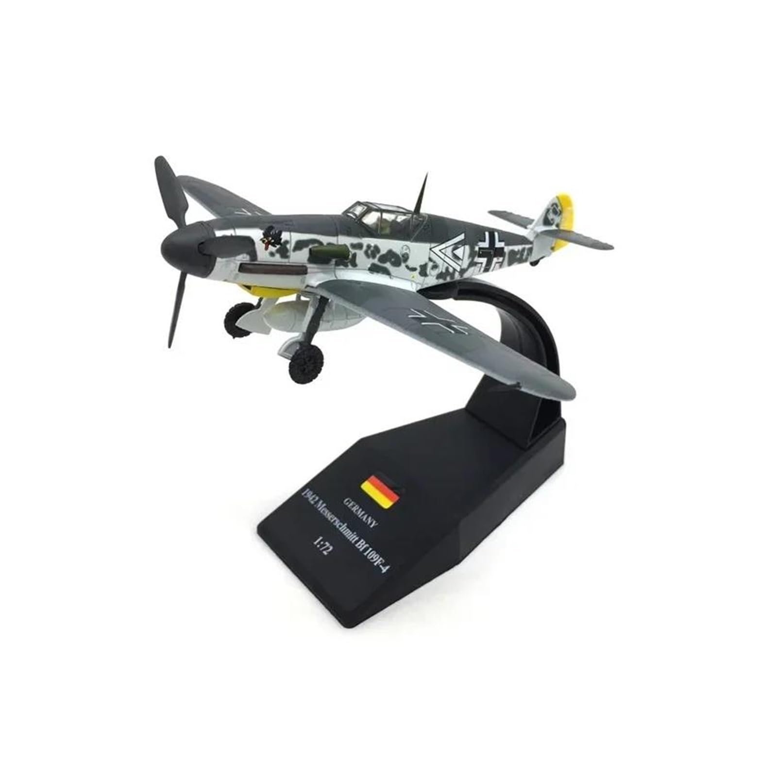 Odlewane zabawki samolotowe w skali 1/72 dla niemieckiego myśliwca BF109 samolot Diecast Metal Model Model kolekcjonerski samolotów do zbierania i wyświetlania do zbierania i wyświetlania