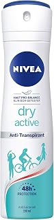 NIVEA Dry Active Deodorant Spray (150 ml), Extra Strong Antiperspirant, 48h Deodorant with Antibacterial Protection