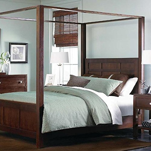 Image of Sheesham Solid Wood Queen Size Romeo Poster Bed for Home| for Bedroom