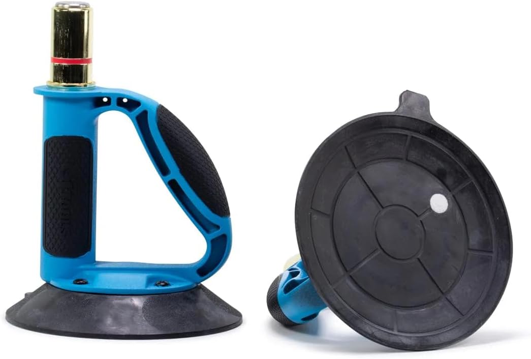 AGSC-SG-2PK 2 Pack SuperGrip™ Ergonomic 6 inch Windshield Suction Cups, Auto Glass Removal Suction Cups.